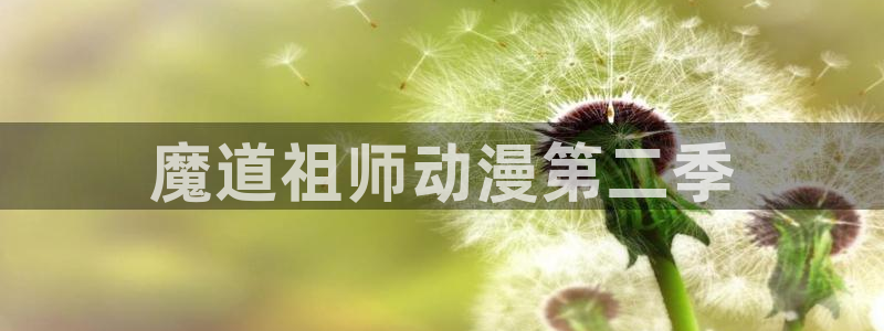 cos动漫天堂官网下载：魔道祖师动漫第二季