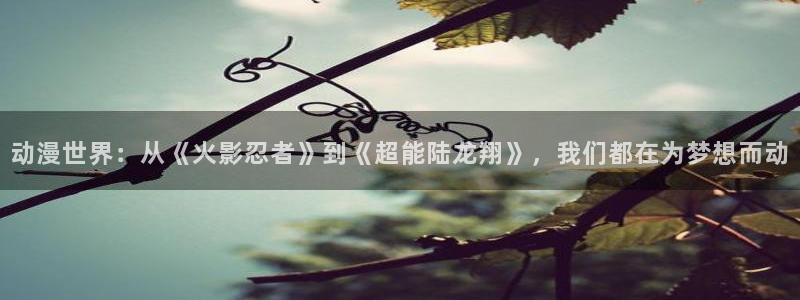 动漫天堂官网：动漫世界：从《火影忍者》到《超能陆龙翔》，我们都在为梦想而动